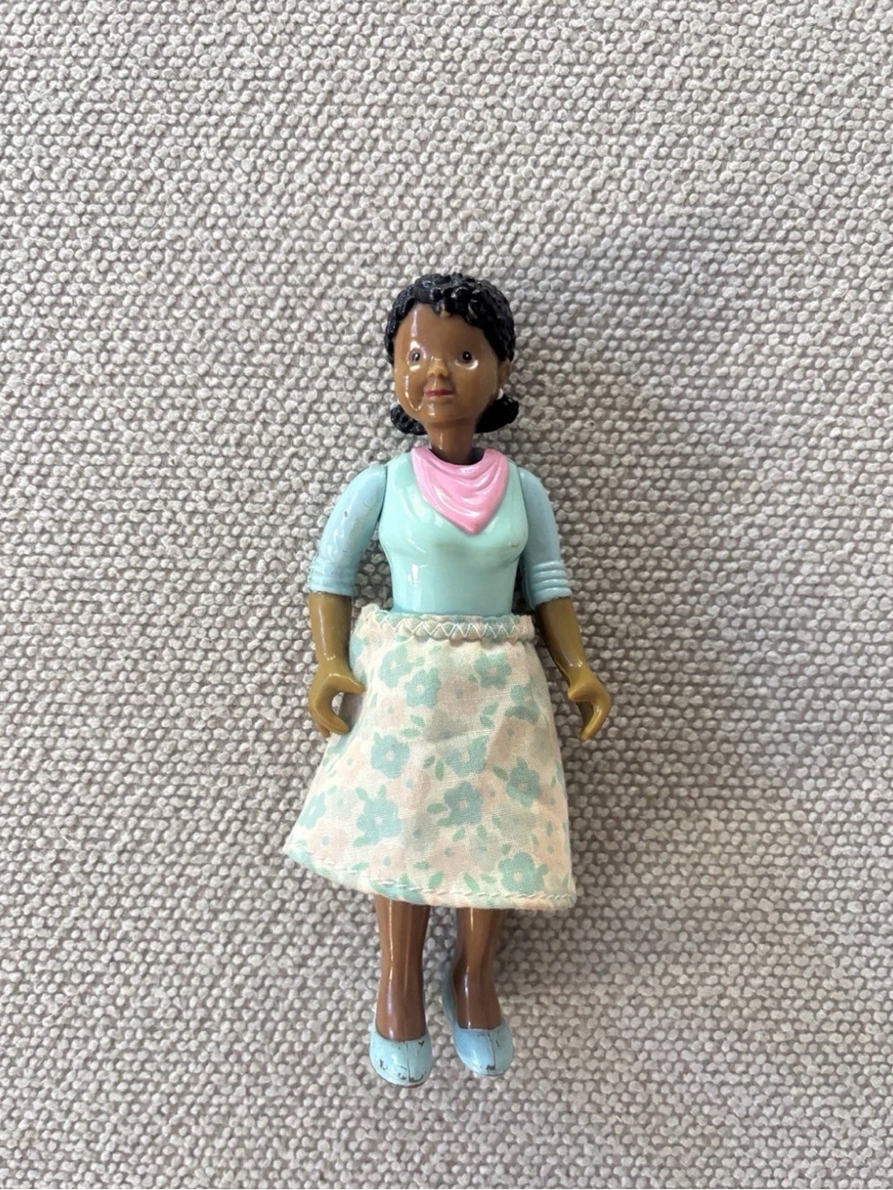 Fisher Price Loving Family African American Mom Dollhouse Figure Girl 1993
